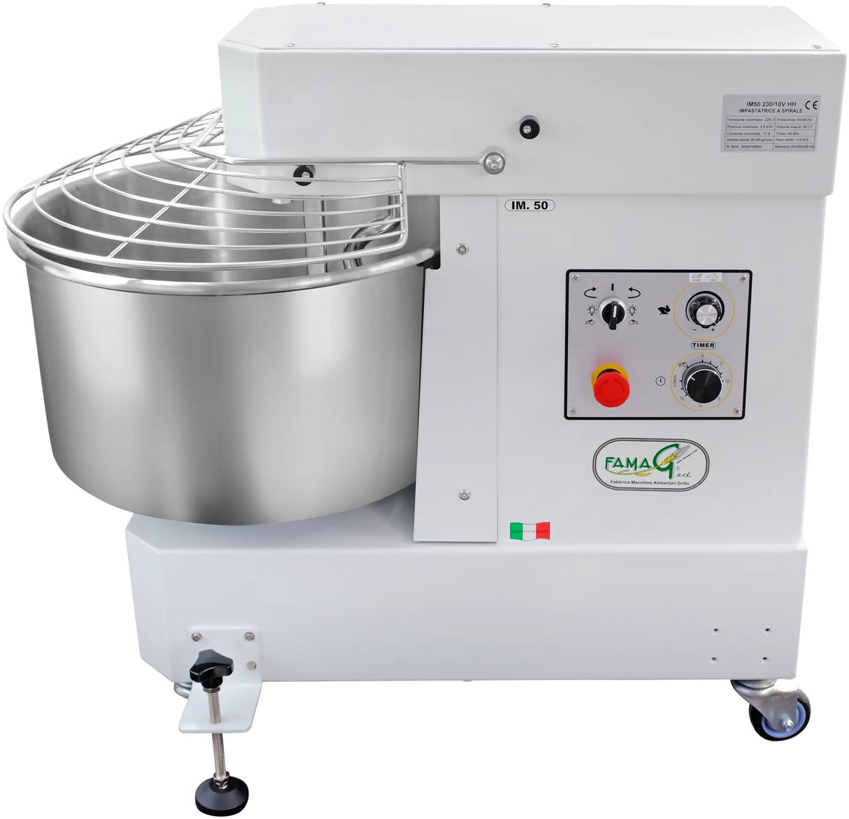 Famag IM-50 HH Spiral Dough Mixer
