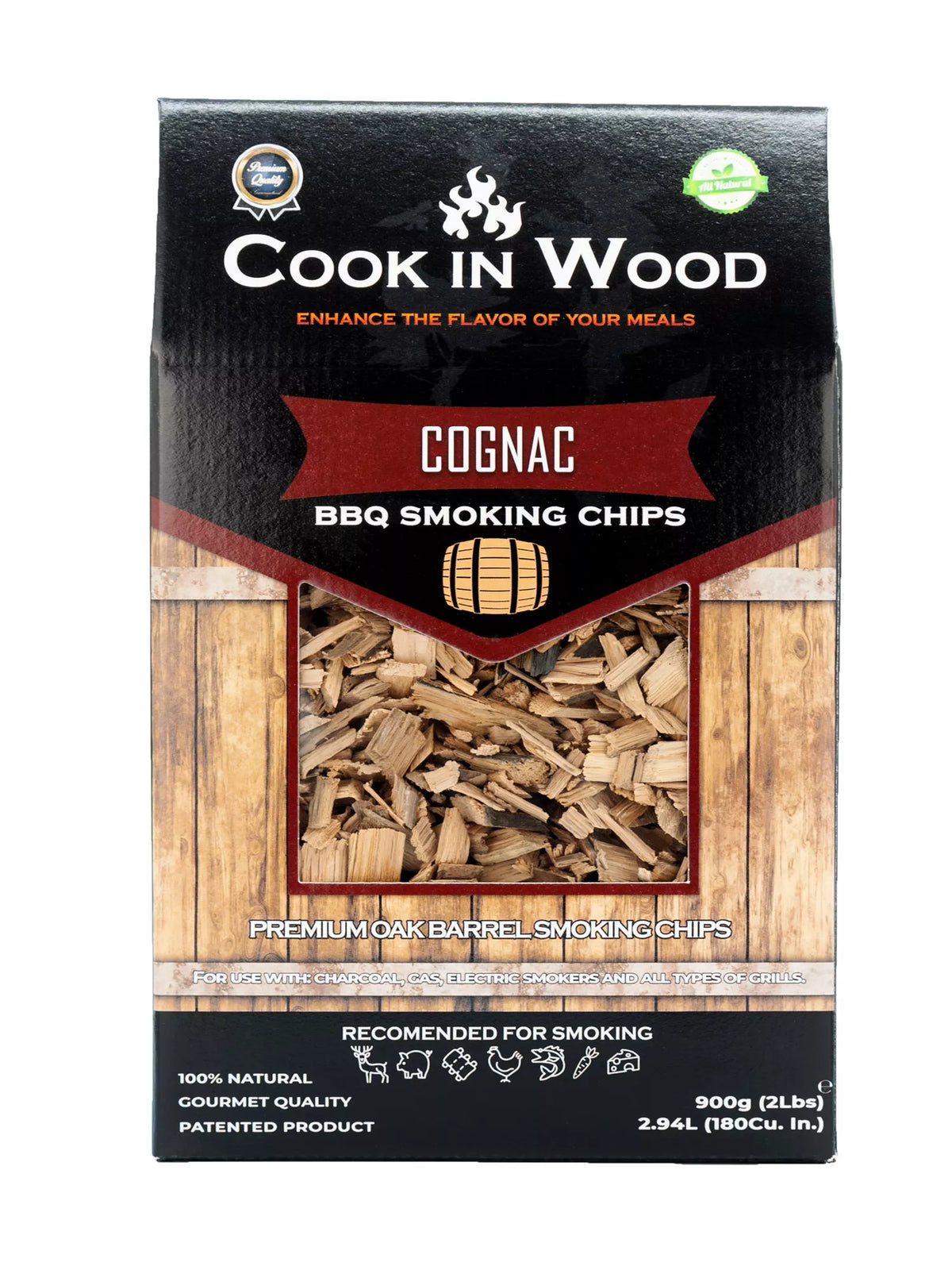 Chips de Madera para Ahumar BBQ (Coñac)