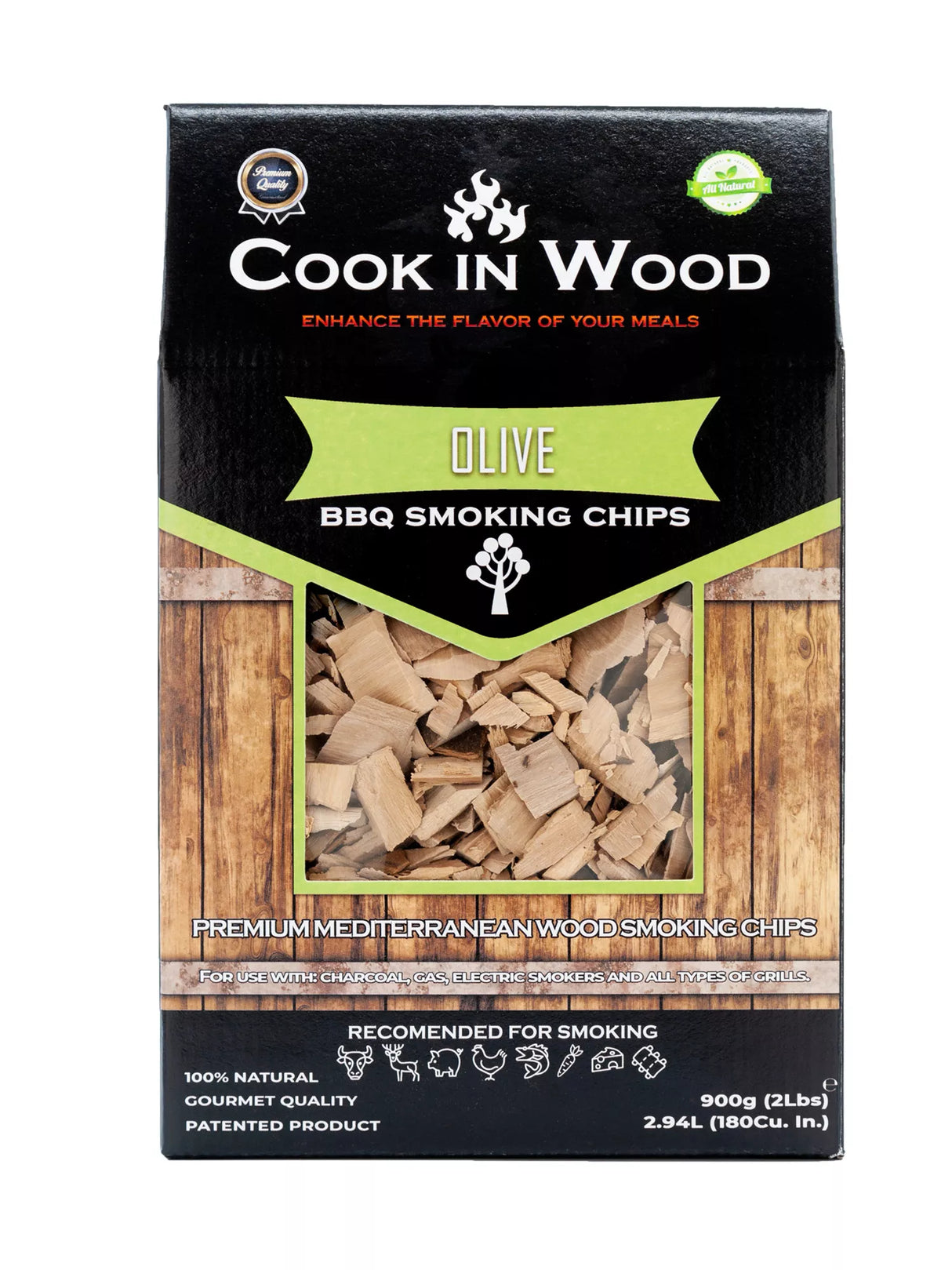 BBQ Smoking Wood Chips (Olive)