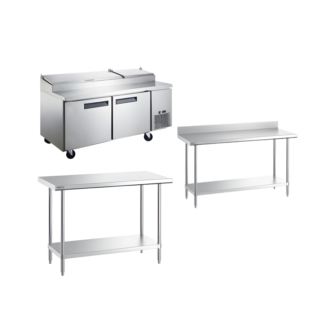 Pizza Prep Tables & Refrigeration