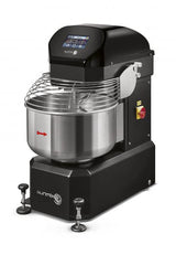 Sunmix Smart 60 spiral mixer in Nero Profondo (black) finish — 60 kg dough capacity, touch-screen control, retractable wheels