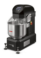 Sunmix Smart 50 spiral mixer in Nero Profondo (black) finish — 50 kg dough capacity, touch-screen control, retractable wheels