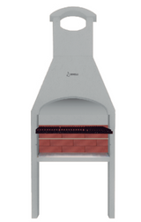 Brick Grill with Hood.