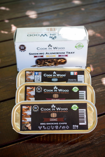 Paquete variado - Chips en bandeja de aluminio (Whisky, Coñac, Vino de Jerez)