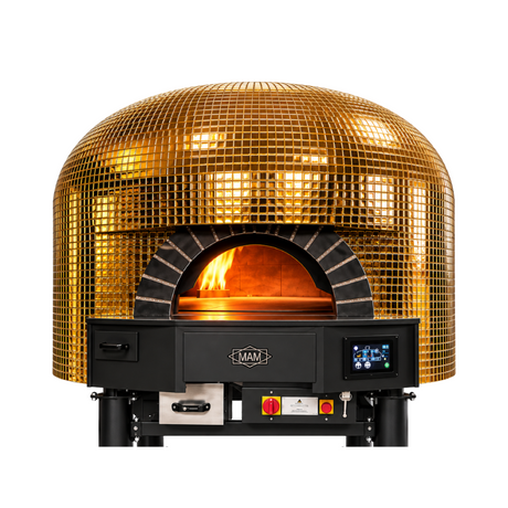 MAM Napoli 1-door rotating oven, Luxury Gold mosaic — in stock