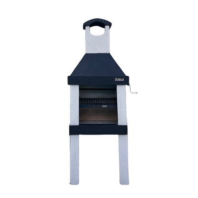 Argentine Grill ECO Mini, black hood and beige sides, front view