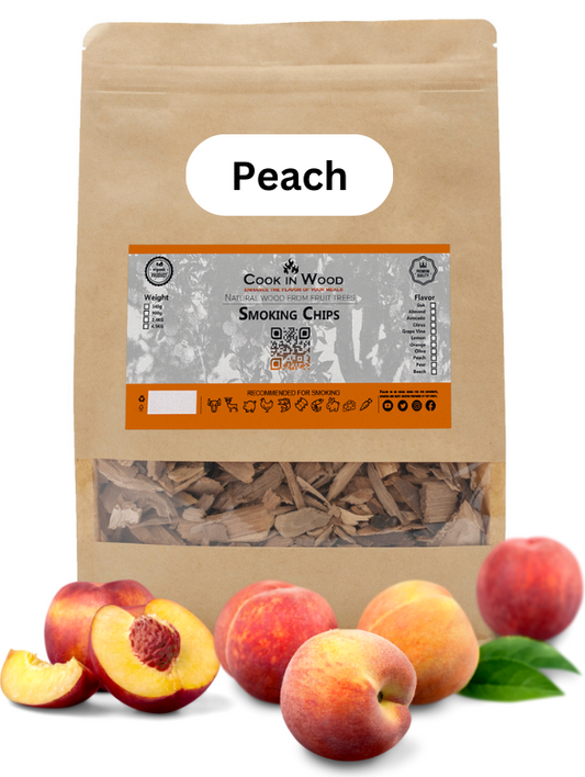 BBQ Smoking Wood Chips (Peach)