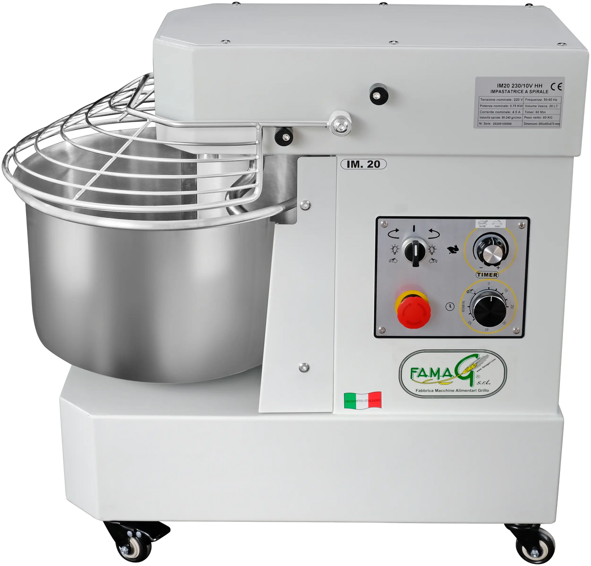 Amasadora espiral Famag IM-20 HH