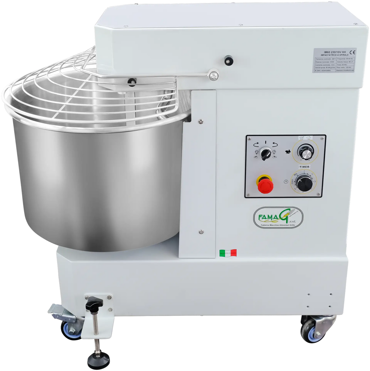 Famag IM-60 HH Spiral Dough Mixer