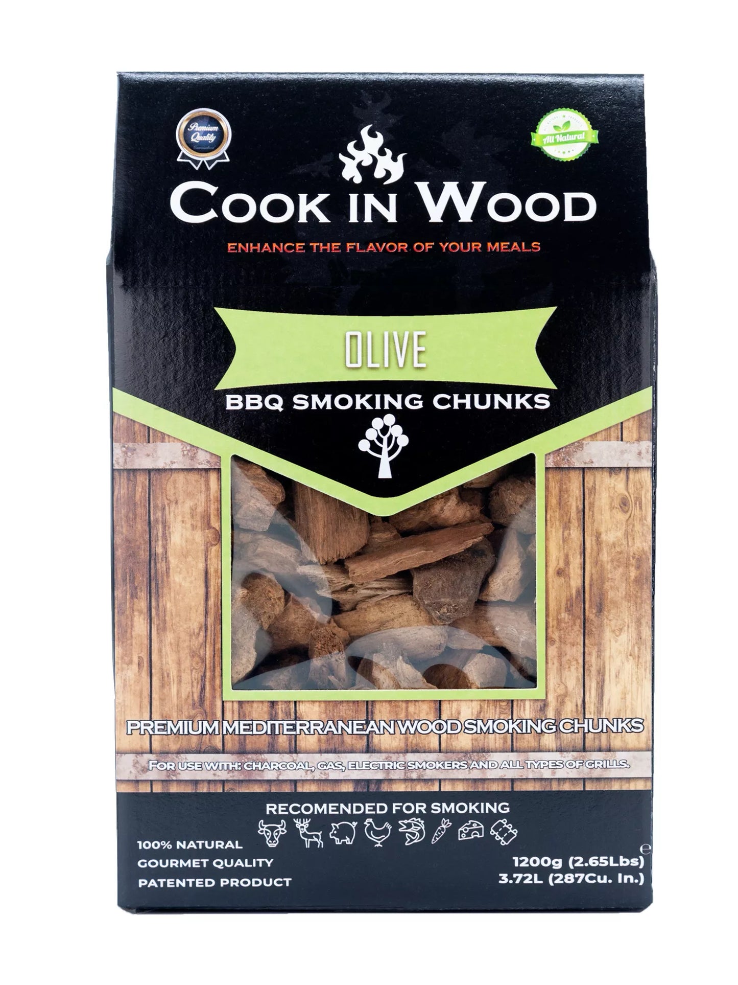 BBQ Smoking Wood Chunks (Olive)