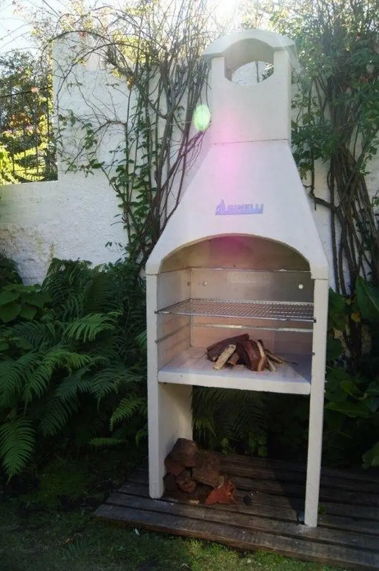 Brick Grill with Hood.