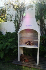 Brick Grill with Hood.