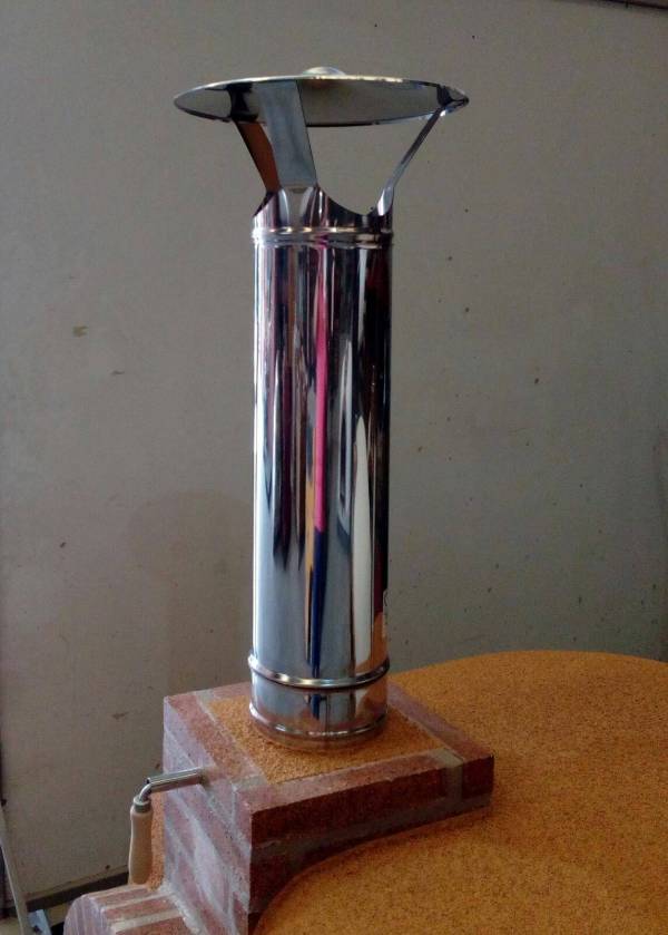 Capucha Chino de Acero Inoxidable para Horno de Leña